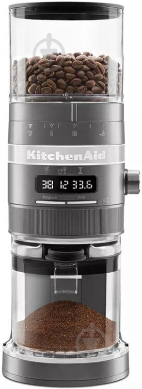 Кофемолка KitchenAid Artisan 5KCG8433EMS Серебряный медальон - фото 3