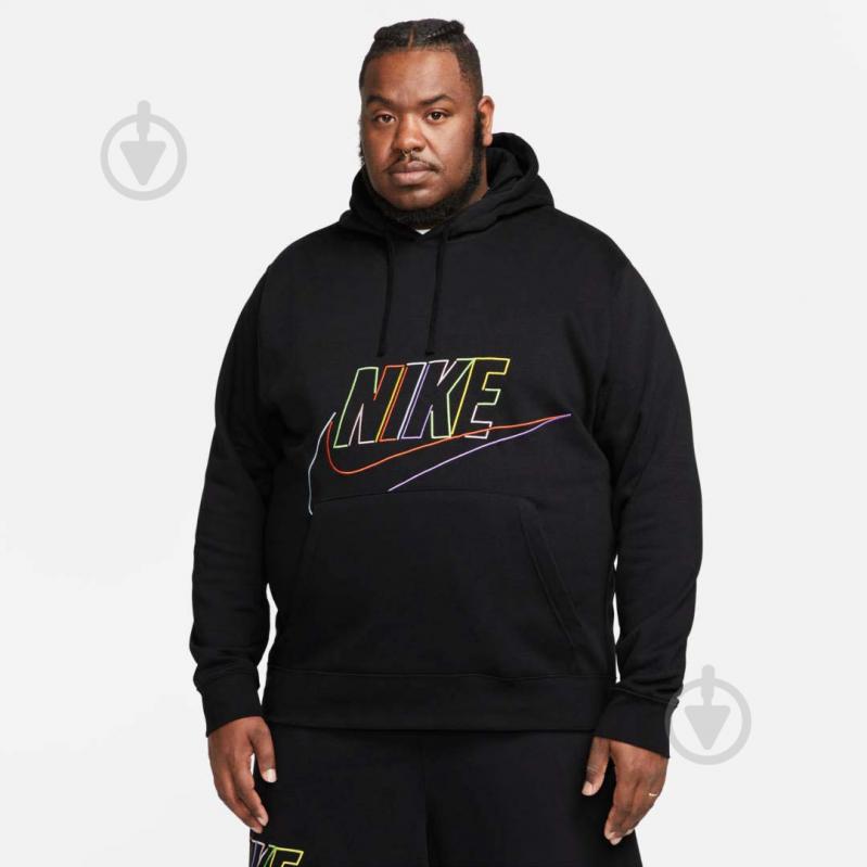 Джемпер Nike CLUB+ BB PO HOODIE MCF DX0541-010 р.XL черный - фото 7
