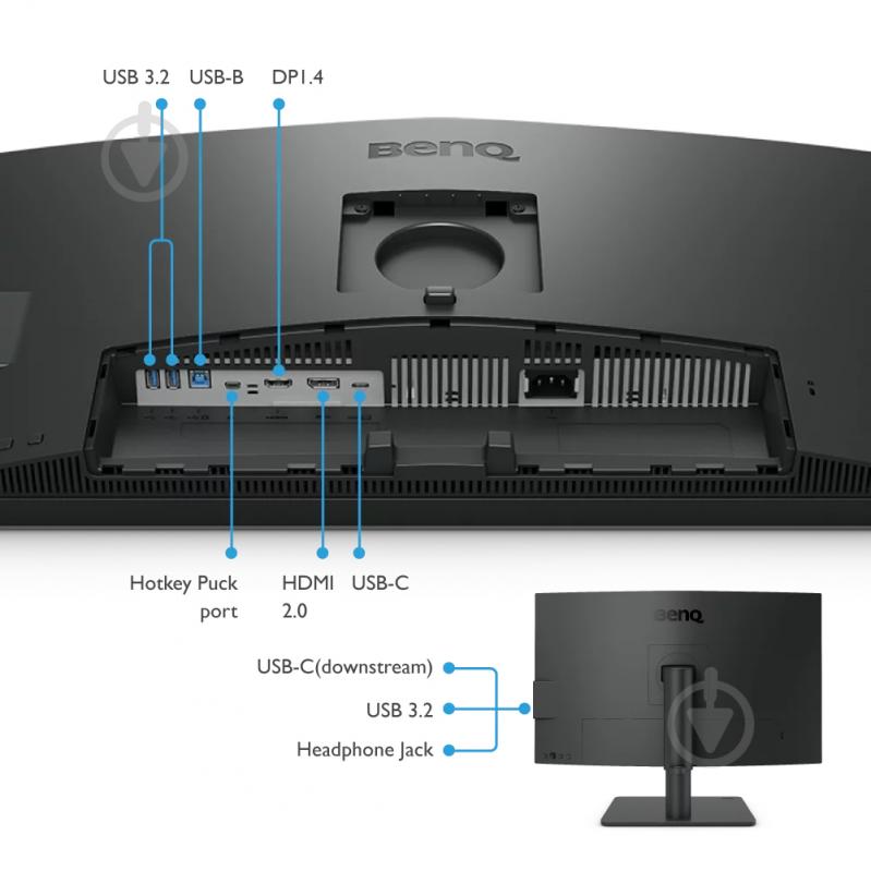 Монітор BenQ PD2706U 27" (9H.LLJLB.QBE) - фото 9