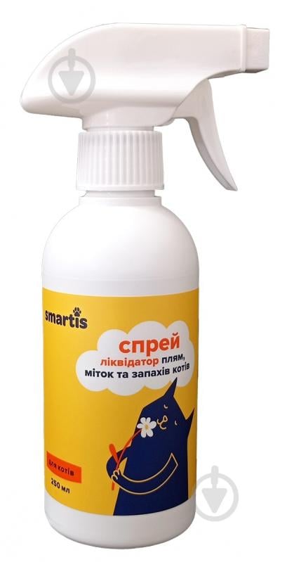 Спрей Smartis ликвидатор пятен и запахов для кошек 250 мл - фото 1