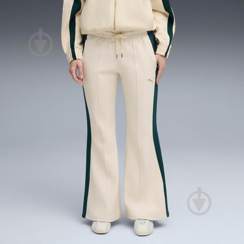 Брюки Puma T7 Flared Pants 63213887 р. L белый - фото 1 Брюки Puma T7 Flared Pants 63213887 р. L белый - фото 1