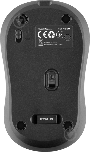 Мишка бездротова Real-el RM-450W black (EL123200046) - фото 8