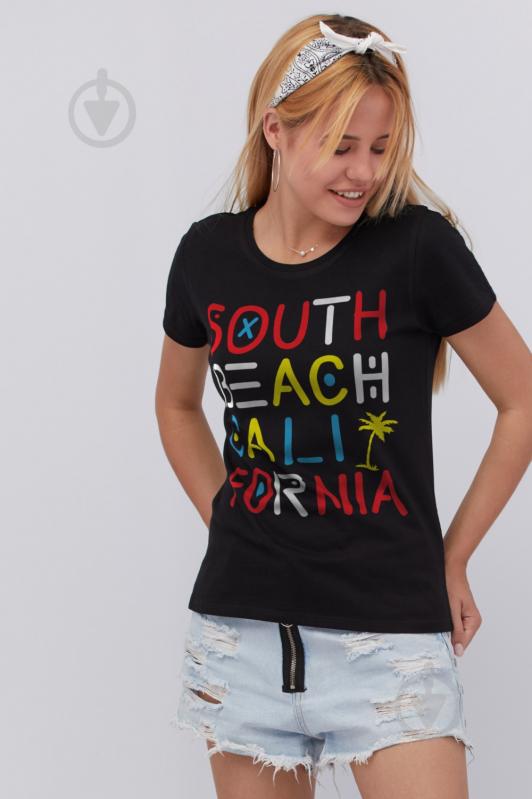 Футболка YAPPI Basic WB1026 р.M чорний - фото 1