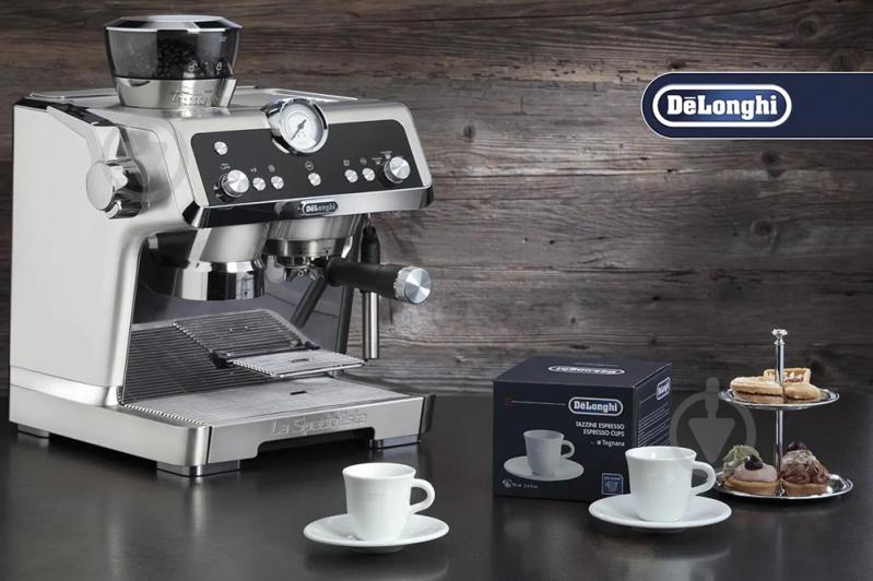 Набір чашок із блюдцями Delonghi DLSC308 Espresso - фото 3