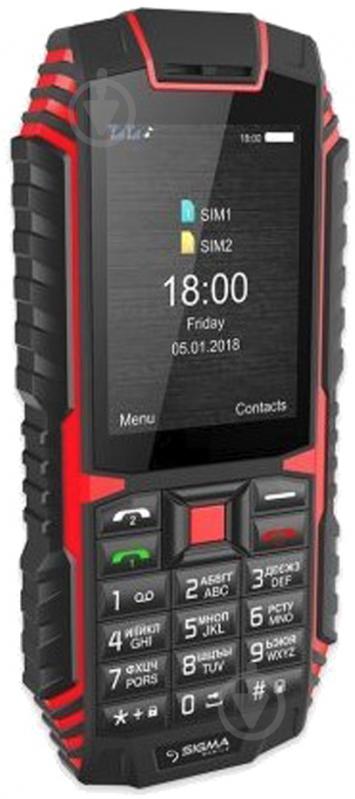 Мобільний телефон Sigma mobile X-treme DT68 black/red Sigma mobile X-treme DT68 blac - фото 3