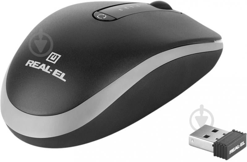 Мышь Real-el RM-455W black (EL123200047) - фото 4 Мышь Real-el RM-455W black (EL123200047) - фото 4