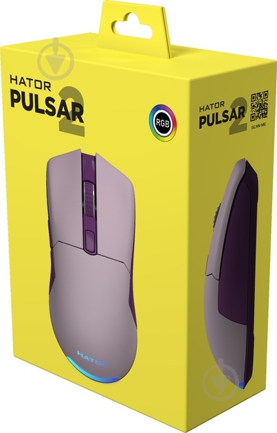 Мышь Hator Pulsar lilac (HTM-514) - фото 7 Мышь Hator Pulsar lilac (HTM-514) - фото 7