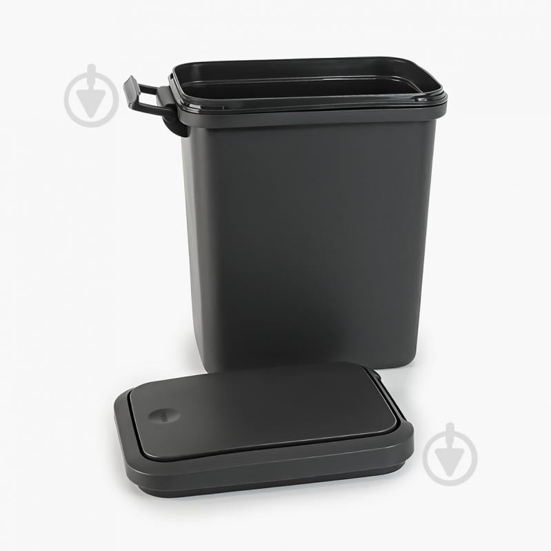 Ведро для мусора MVM BIN-04 6L Anthracite 6 л антрацит - фото 6