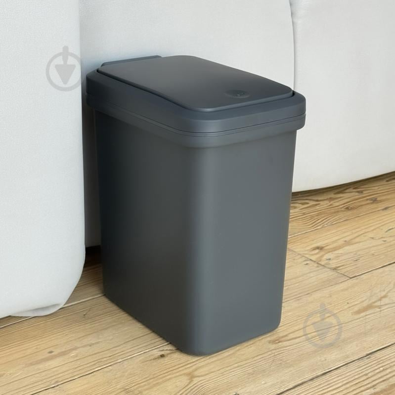 Ведро для мусора MVM BIN-04 6L Anthracite 6 л антрацит - фото 10