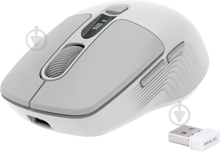 Мышь Real-el RM-480W white (EL123200050) - фото 2