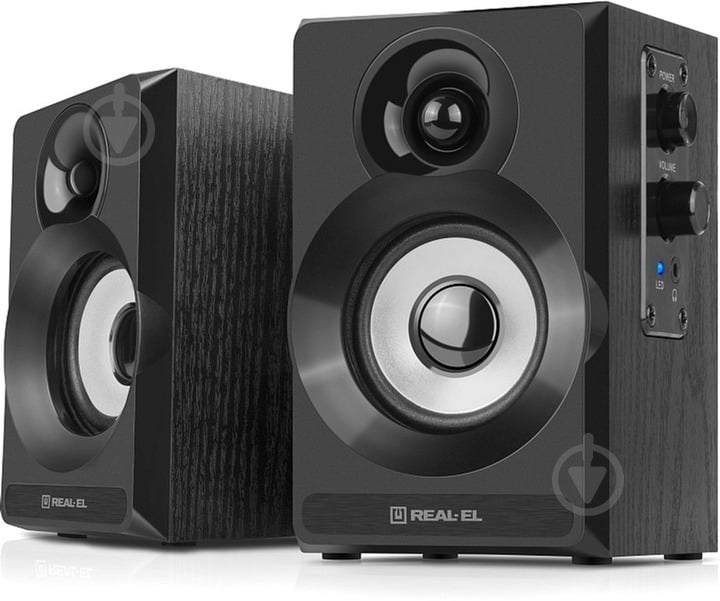 Акустическая система Real-el S-217 2.0 black (EL121200013) - фото 1