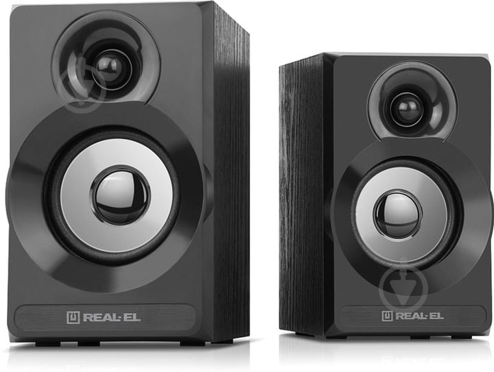 Акустическая система Real-el S-217 2.0 black (EL121200013) - фото 5