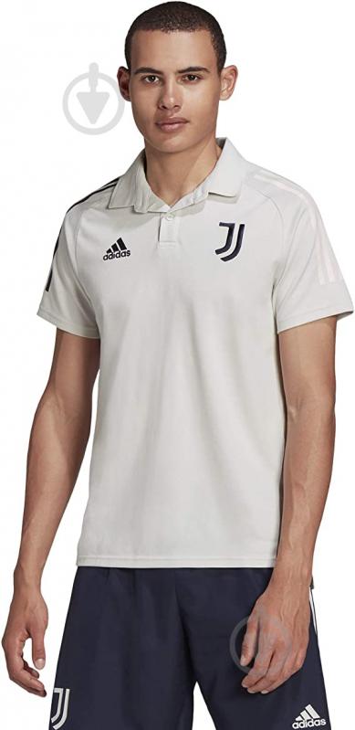 Футболка Adidas JUVE POLO DX9203 р.XL белый - фото 2