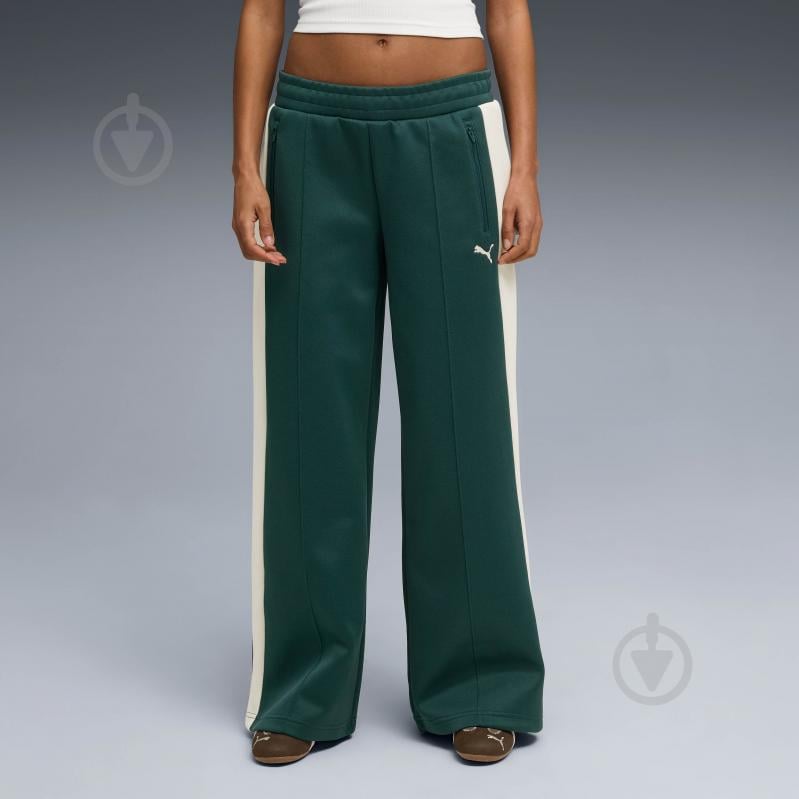Брюки Puma T7 Low Rise Track Pants op 62980375 р. L зеленый - фото 1