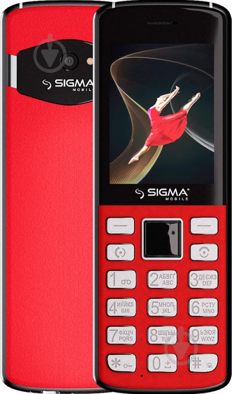 Мобильный телефон Sigma mobile X-style 24 Onyx red - фото 1