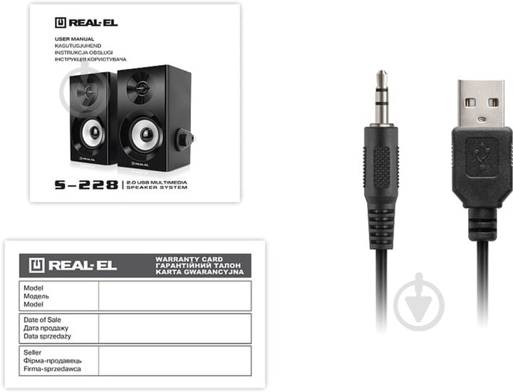 Акустична система Real-el S-228 2.0 black (EL121200014) - фото 9
