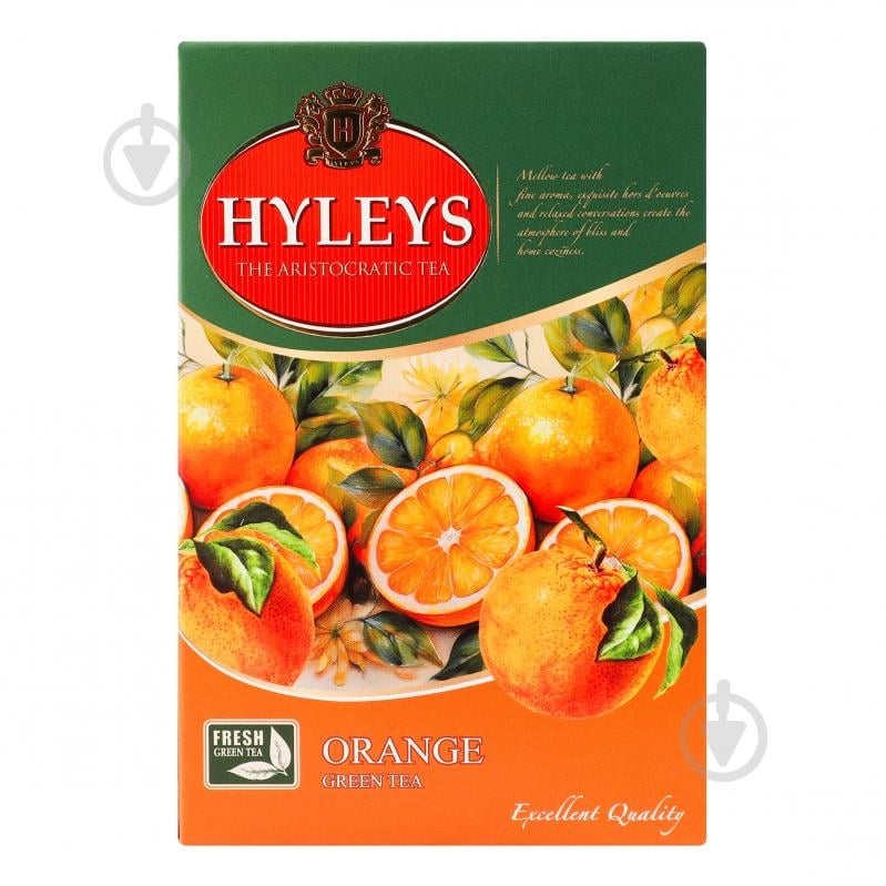 Чай зеленый Hyleys крупнолистовой "Апельсин" 100 г - фото 1 Чай зеленый Hyleys крупнолистовой "Апельсин" 100 г - фото 1