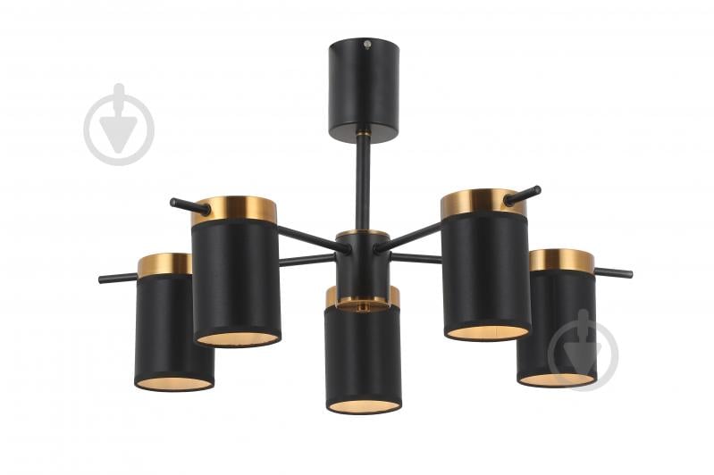 Люстра WunderLicht Denzo 60 Вт E27 черный OM8345-45 - фото 1 Люстра WunderLicht Denzo 60 Вт E27 черный OM8345-45 - фото 1