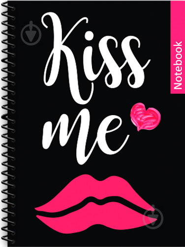 Блокнот ST.Valentine: Kiss Me А5 80 арк. клітинка E21951-02 Фабрика Папірус - фото 1