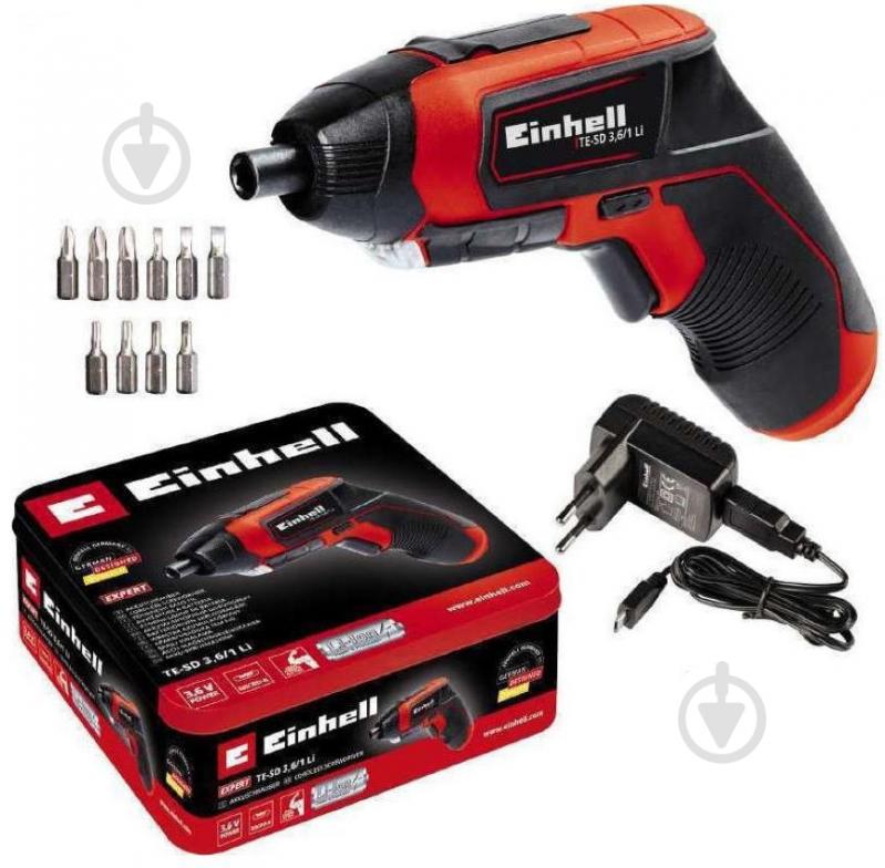 Шуруповерт аккумуляторный Einhell TE-SD 3,6 Li Kit 4513495 - фото 5 Шуруповерт аккумуляторный Einhell TE-SD 3,6 Li Kit 4513495 - фото 5
