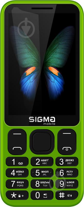 Мобільний телефон Sigma mobile X-Style 351 Lider green - фото 1