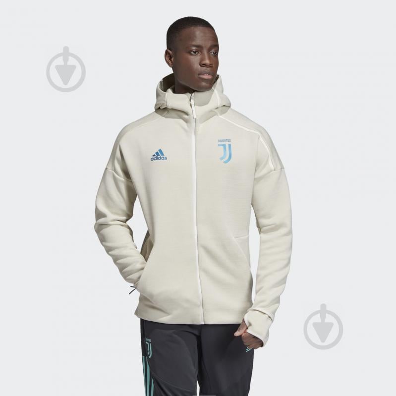 Джемпер Adidas JUVE ZNE HD 3.0 DX9213 р. XS белый - фото 3