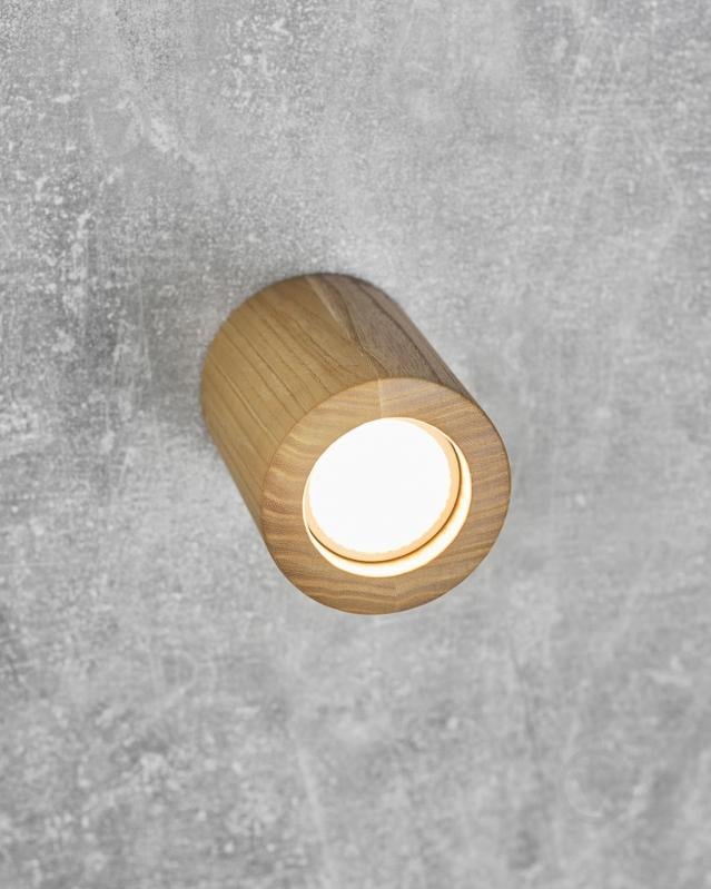 ВИТРИНА! Светильник точечный Iterna Ceiling LW009 цилиндр 30 Вт GU5.3 дерево - фото 1