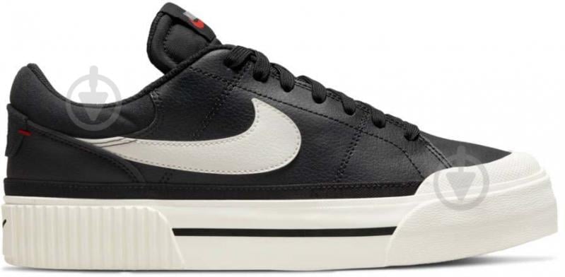 Кроссовки женские демисезонные Nike COURT LEGACY LIFT DM7590-001 р.38 черные - фото 3