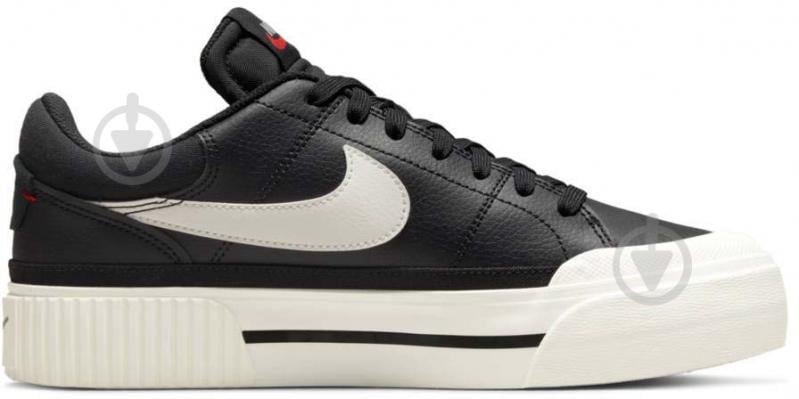 Кроссовки женские демисезонные Nike COURT LEGACY LIFT DM7590-001 р.38 черные - фото 4