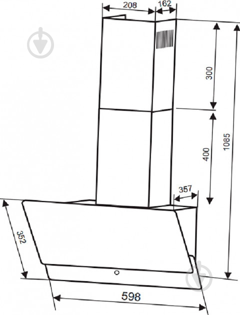 Вытяжка Interline SPARK A/60/GR - фото 2