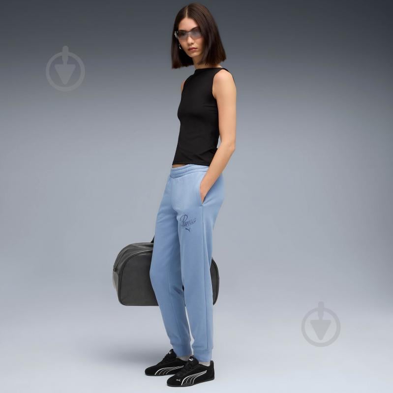 Брюки Puma ESS SCRIPT Sweatpants FL cl 68807434 р. L синий - фото 3 Брюки Puma ESS SCRIPT Sweatpants FL cl 68807434 р. L синий - фото 3