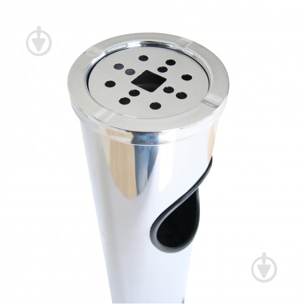 Урна-пепельница Axentia 10 л хром 251195 - фото 2