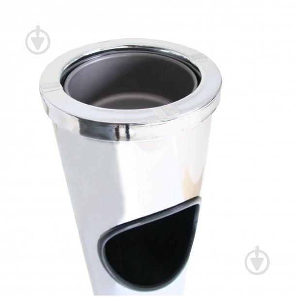 Урна-пепельница Axentia 10 л хром 251195 - фото 4