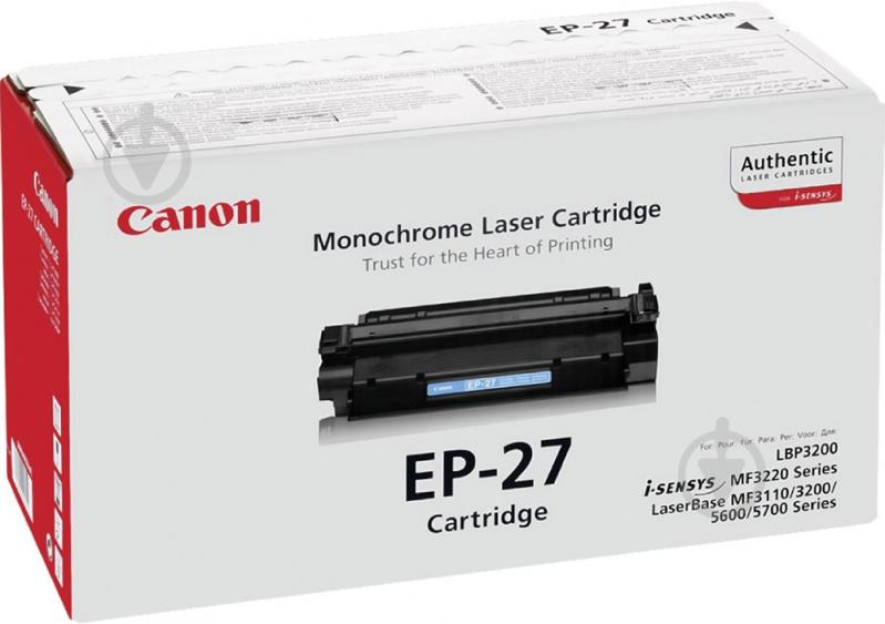 Картридж Canon EP-27 Black black 8489A002 - фото 1 Картридж Canon EP-27 Black black 8489A002 - фото 1