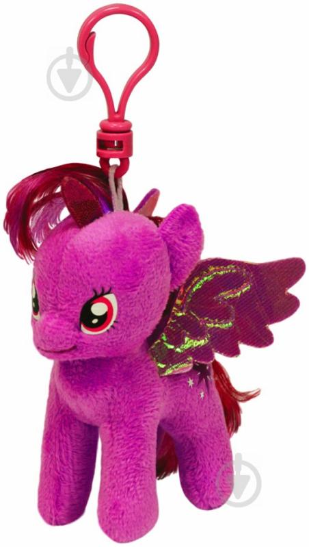 Мягкая игрушка TY My Little Pony Twilight Sparkle 13 см малиновый 41104 - фото 1