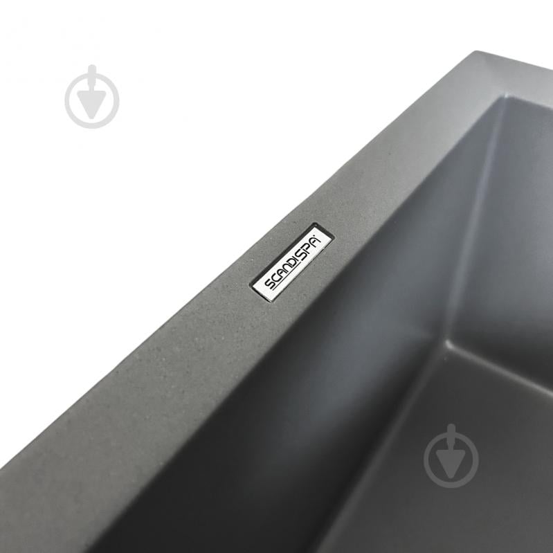 Мойка для кухни ScandiSPA Hygge 850 серый с сифоном - фото 5