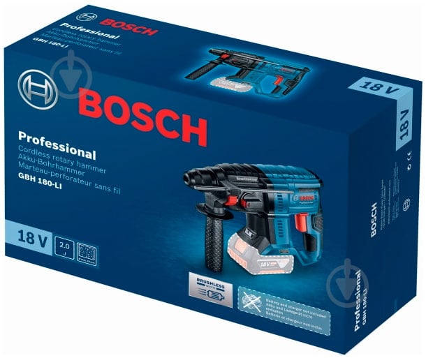 Перфоратор Bosch Professional GBH 180-LI 0611911120 - фото 3