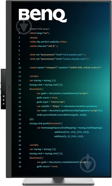 Монитор BenQ RD320U Metallic Grey 31,5" (9H.LMSLA.TBE) - фото 5