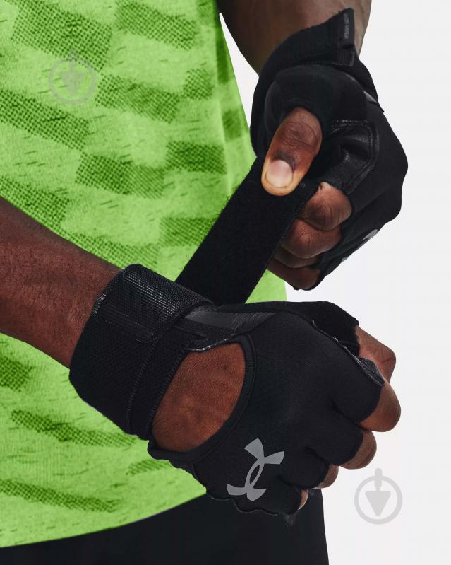 Рукавички для фітнесу Under Armour M'S WEIGHTLIFTING GLOVES 1369830-001 р. M чорний - фото 1