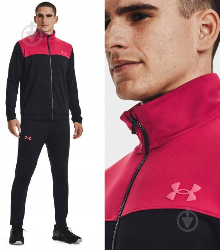 Спортивный костюм Under Armour 1366212-001 р.S черный с розовым - фото 7