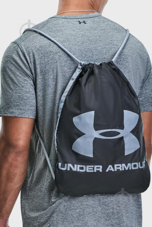 Сумка-мішок Under Armour Ozsee Sackpack 1240539-009 16 л чорний із сірим - фото 5