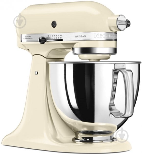 Кухонная машина KitchenAid Artisan 4,8 л 5KSM125EAC с откидным блоком кремовый - фото 1