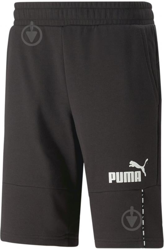 Шорты Puma ESS BlockXTape10 67334401 р. M черный - фото 1