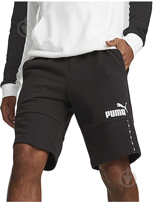 Шорты Puma ESS BlockXTape10 67334401 р. M черный - фото 3