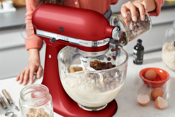 Кухонна машина KitchenAid Artisan 4,8 л 5KSM125EER з відкидним блоком червоний - фото 4