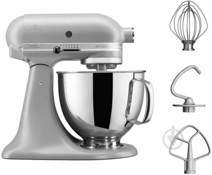 Кухонная машина KitchenAid Artisan 5KSM125EFG 4,8 л матовый серый - фото 2