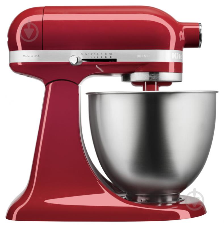 Міксер планетарний KitchenAid Artisan Mini 5KSM3311XEER з відкидним блоком червоний - фото 1