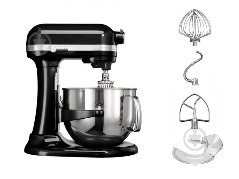 Кухонна машина KitchenAid Artisan 5KSM7580XEOB з підйомною чашею чорний - фото 3