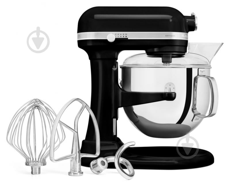 Кухонна машина KitchenAid Artisan 5KSM7580XEOB з підйомною чашею чорний - фото 2