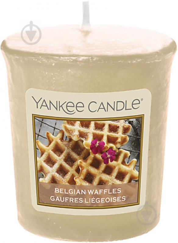 Свеча ароматическая Yankee Candle Belgian Waffles 49 г - фото 1